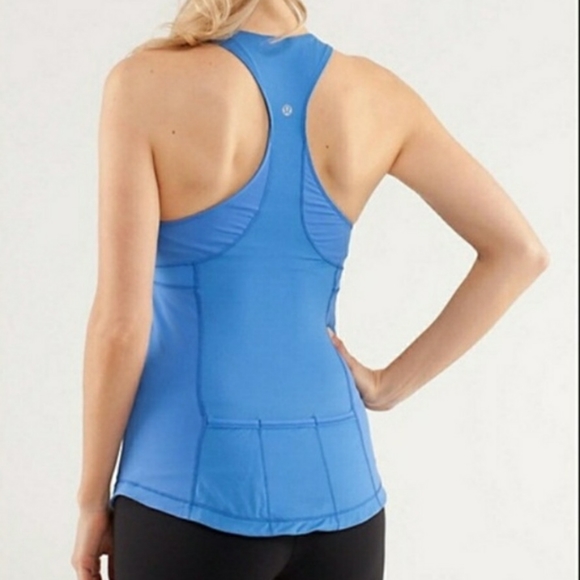 Lululemon rare blue zippy run tank! - Picture 2 of 5
